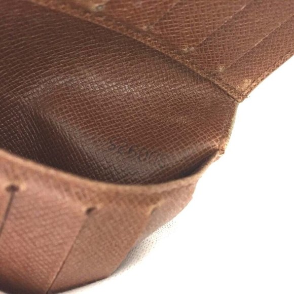 011067D Louis Vuitton Wallet Monogram Portefeiulle Elise Trifold - Picture 8 of 9